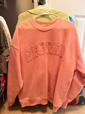 Pink 'Georgia' Appliqué Sweatshirt